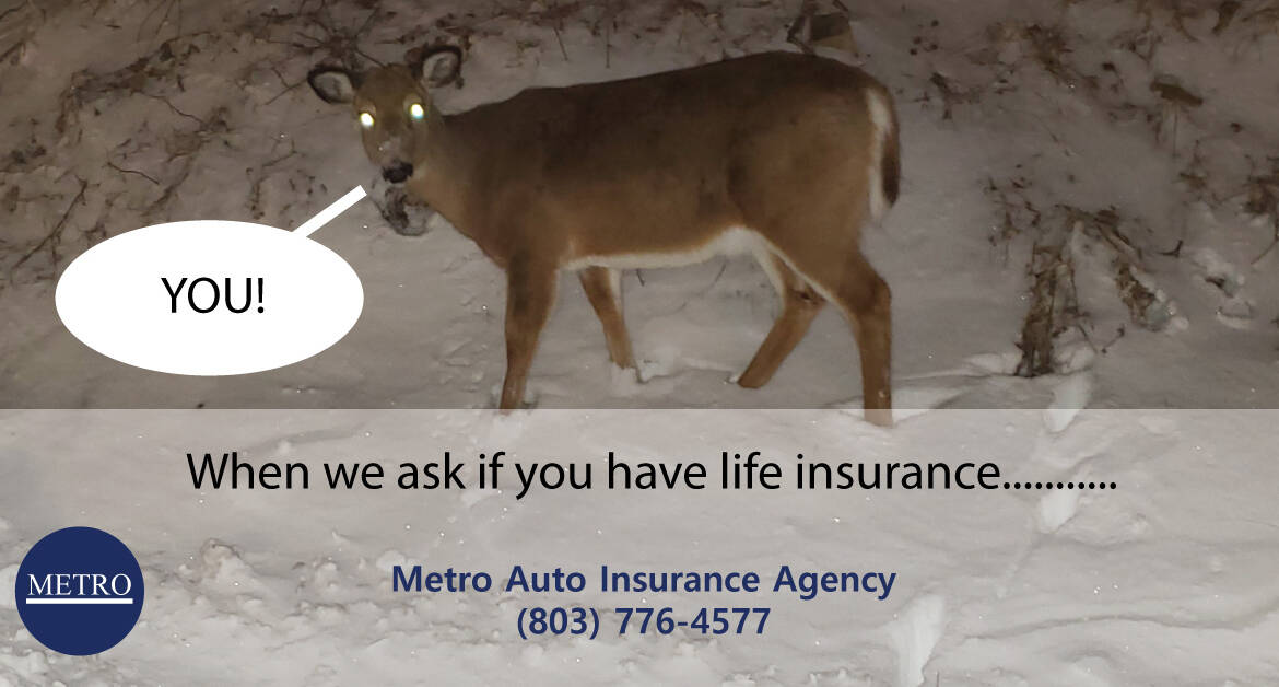 Deer in Headlights look when someone ask if you have life insurance?